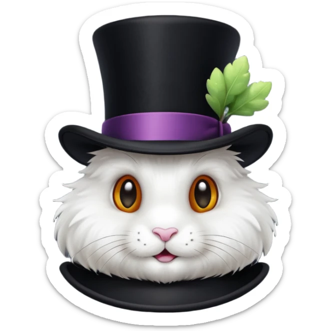 Magic rabbit out of a hat rabbit out of a hat sticker