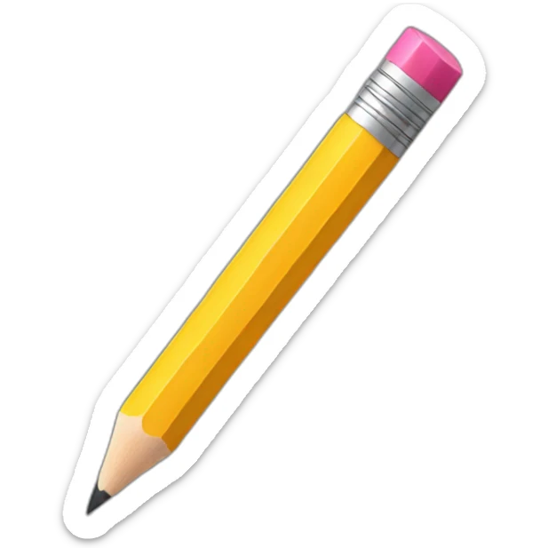 Pencil sticker