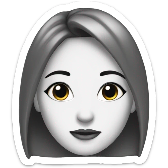 i want a only face emoji girl who is beautiful, multitalented and spiritual sticker