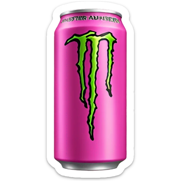 Monster energy drink pink sticker