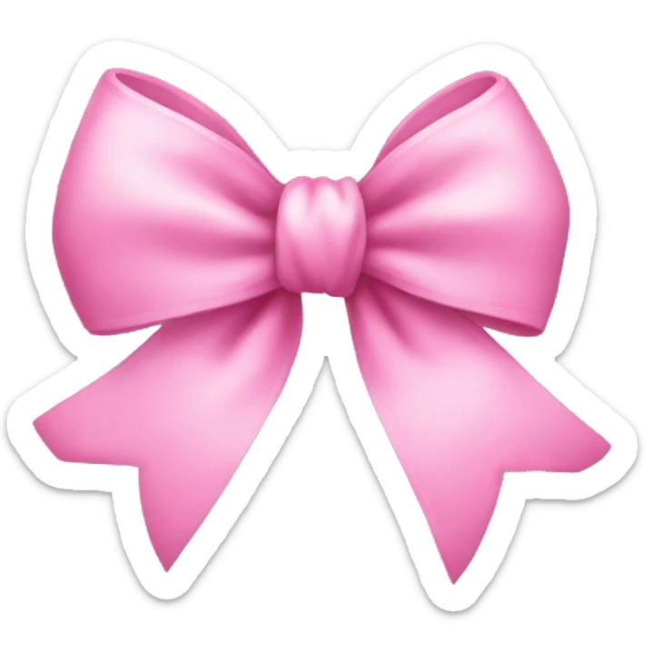 Cute pink bow sticker