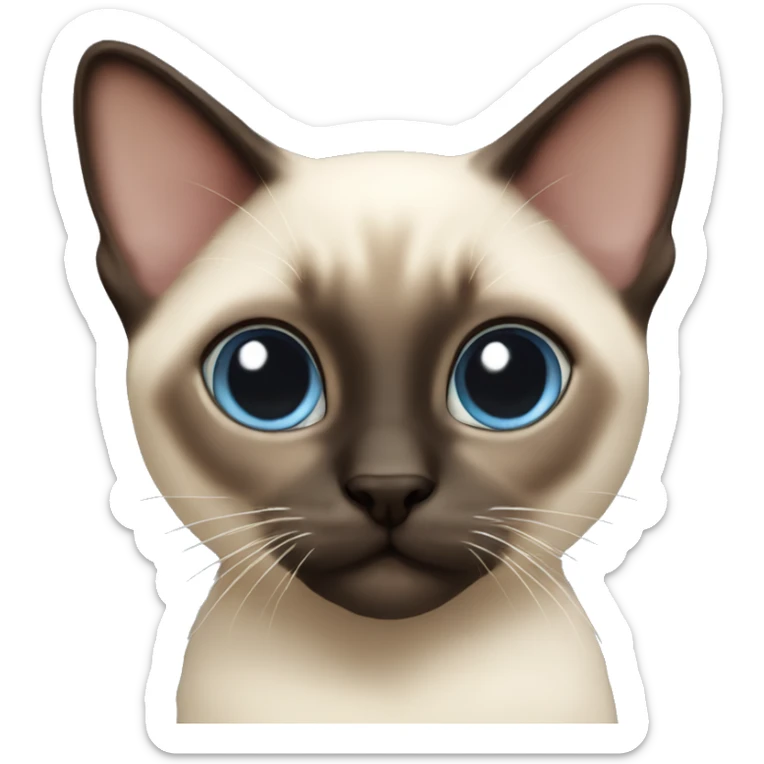 Siamese kitten sticker