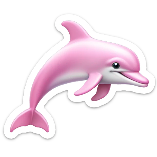 Pastel-pink-colors-dolphin sticker