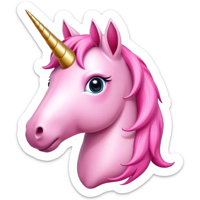 Unicornio rosado  sticker