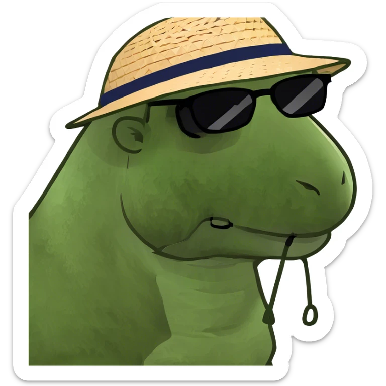 Camel with sunglasses sticker