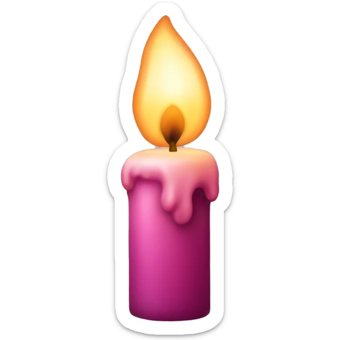 Flaccid candle sticker