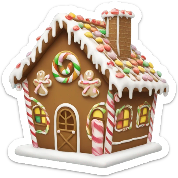 Gingerbread house sticker