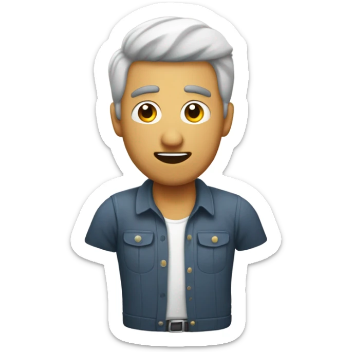 Hombre con camara sticker