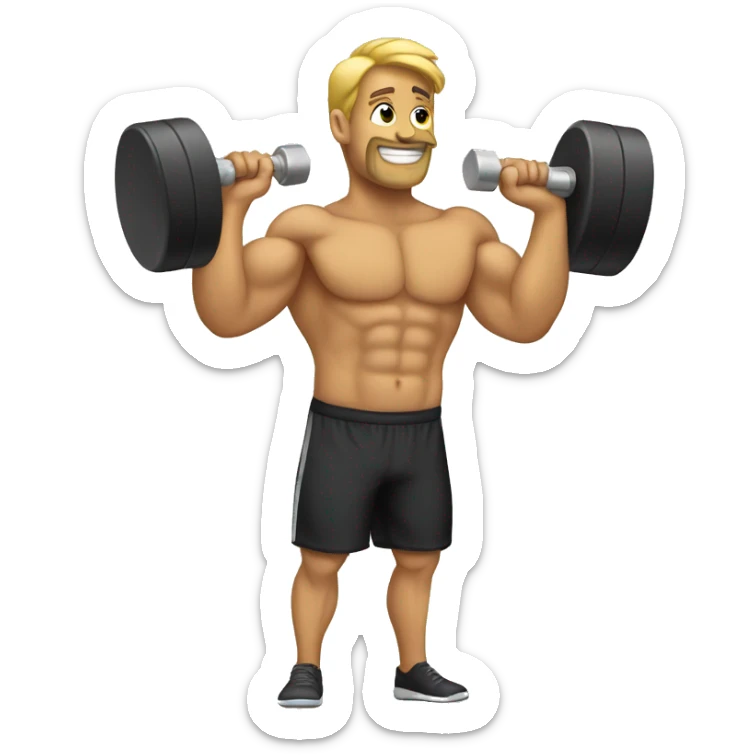 dumbbell sticker