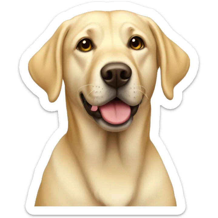 Yellow lab  sticker