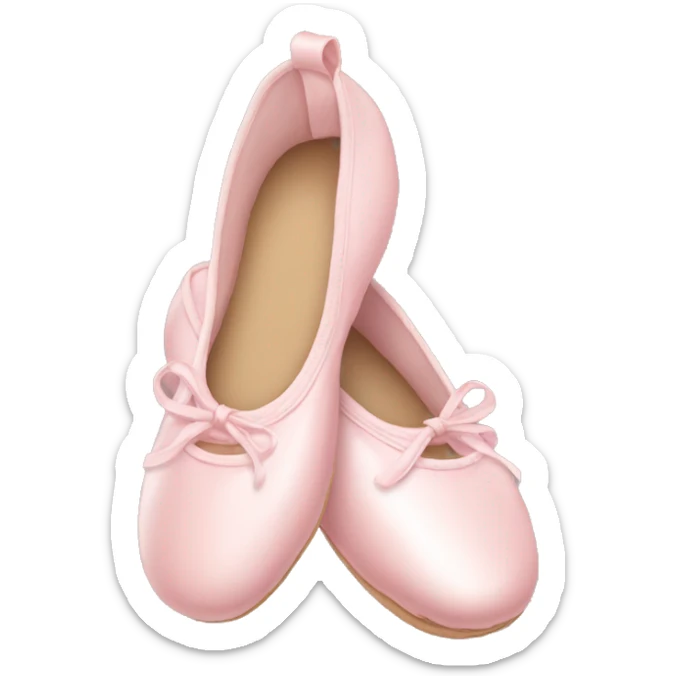Pale pink ballet shoes sticker