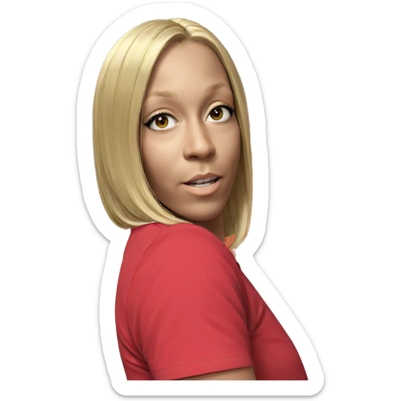 blonde boy portrait closeup sticker