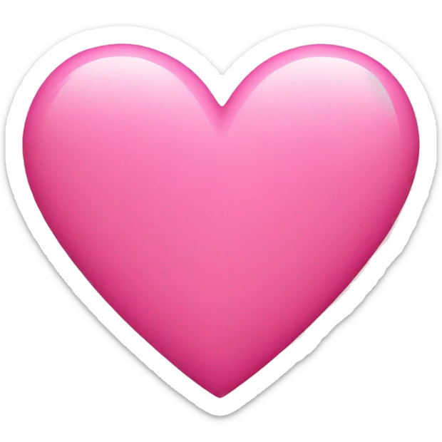 pink heart sticker