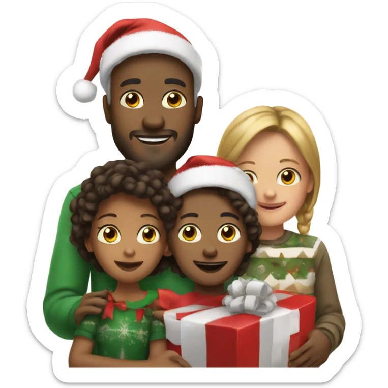 Christmas, family sticker