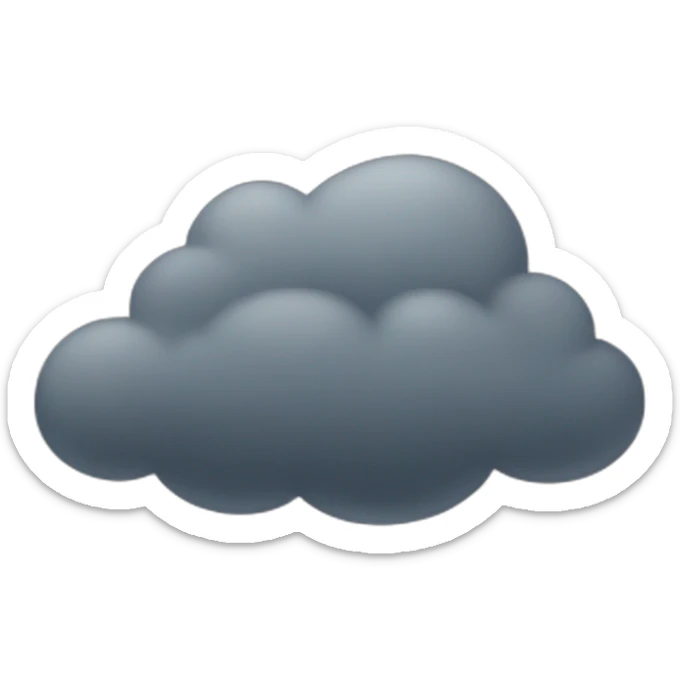 gloomy cloud sticker