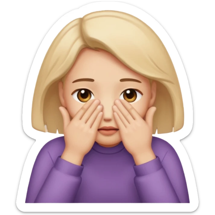 Quiero que sea 🫣 así y que esconda la letra M sticker