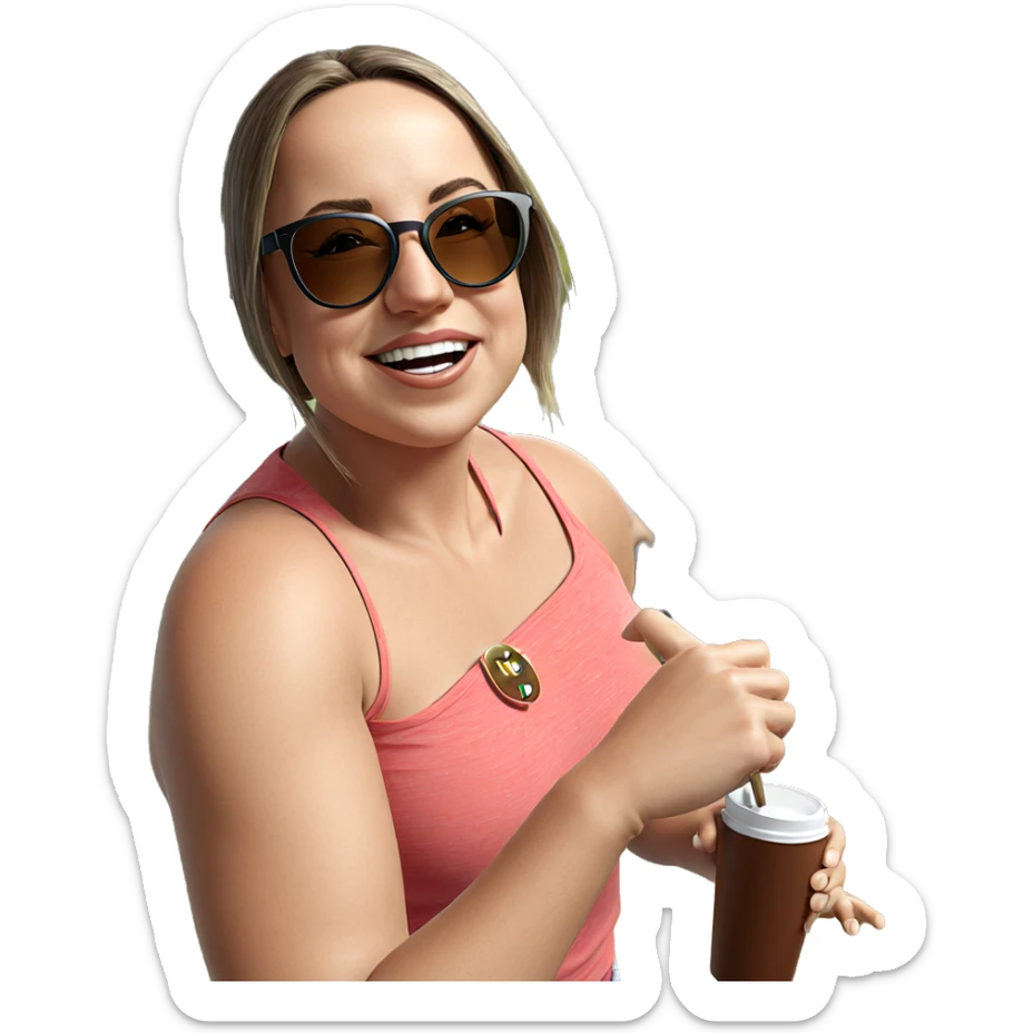 realistic sunglasses display sticker