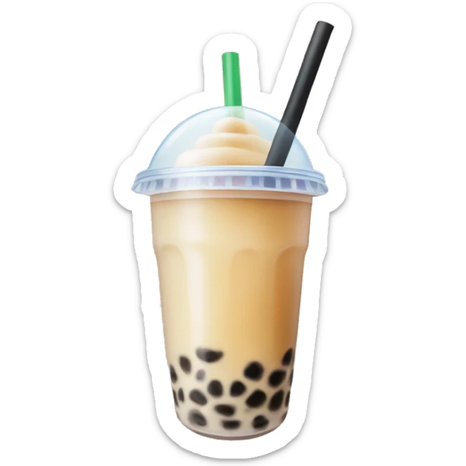 Bubble tea sticker