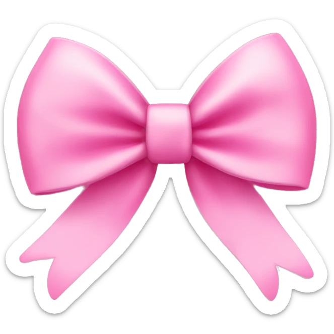 Pink bow  sticker