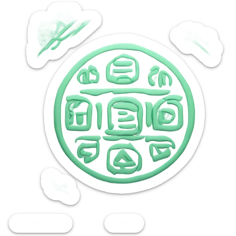 Mint green book of dead sticker