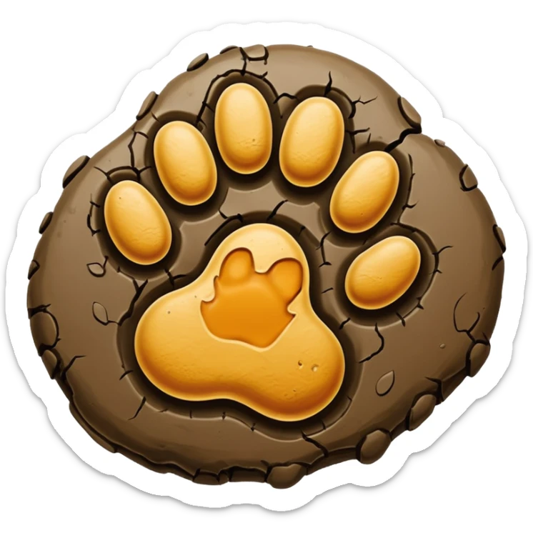 paw print sticker