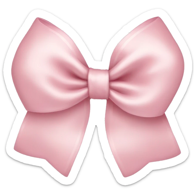 Light Pink bow sticker
