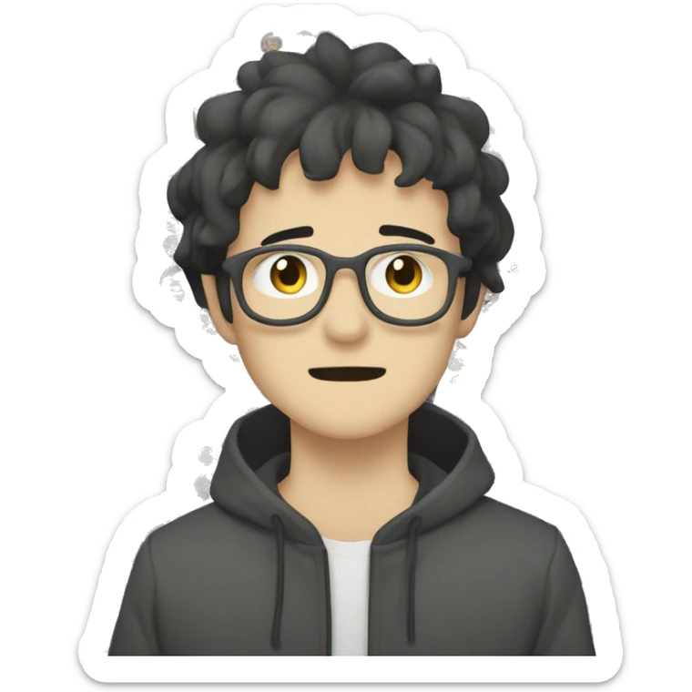 Make me a twitch emoji in the style of the anime character Satoru Gojo sticker