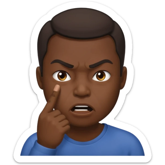 😱😡👿Kuchh Aisa Hi image Rahe Jo Apne Munh per ungali Rakhe Hue silent Rahe Uske Jaisa bahut image bnao sticker