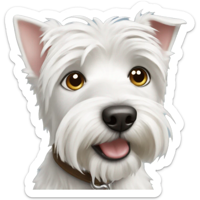 Westie dog sticker