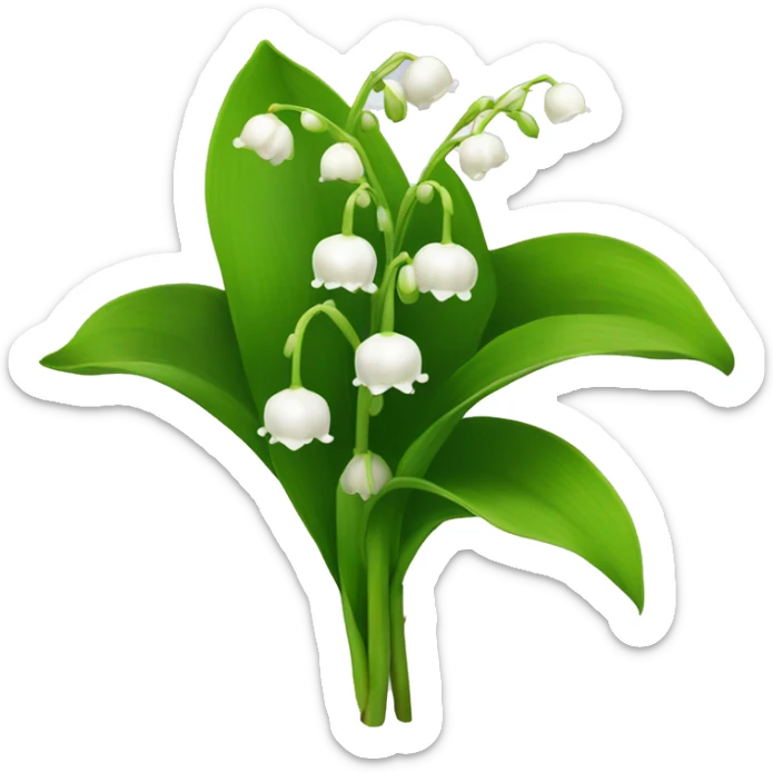 lily of the valley sticker