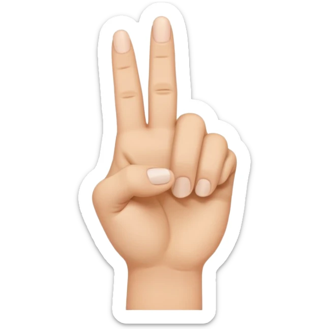 I want an emoji that looks like these👌🏻🤏🏻but i want that the the middle vinger touches the tumb and the other vingers dont. sticker