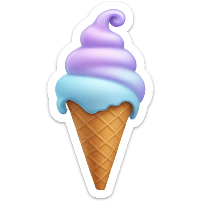 Pastel Ice cream  sticker