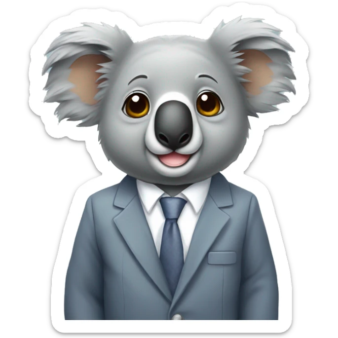 Koala im Anzug  sticker
