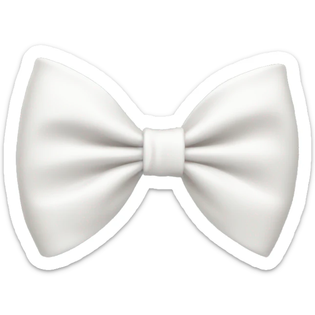 white bow sticker