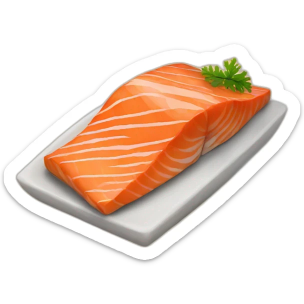 roasted salmon sticker