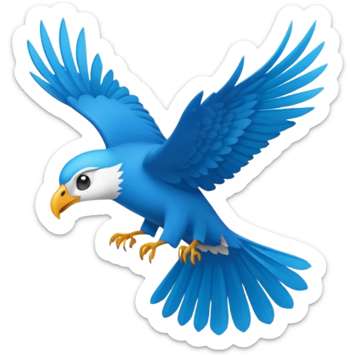 DOĞU TÜRKİSTAN BAYRAĞI (İNSANSIZ) AY VE YILDIZ MAVİ BAYRAK sticker