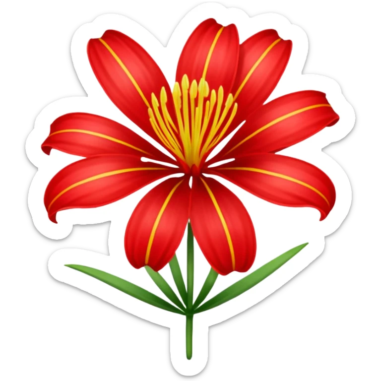 Quiero un emoji lindo para mí novia de la flor lycoris radiata me gusta pero quiero enviarlo como emoji, no cómo sticker  sticker