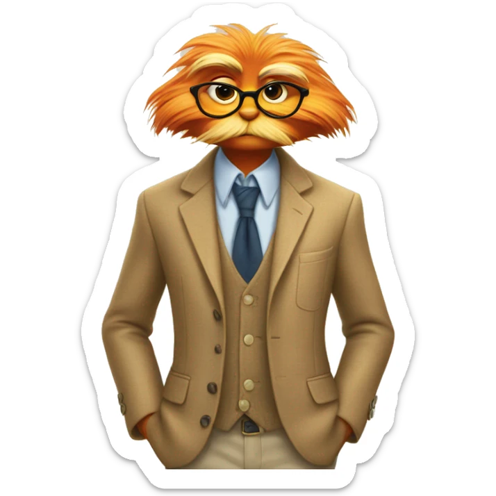 Preppy Lorax  sticker