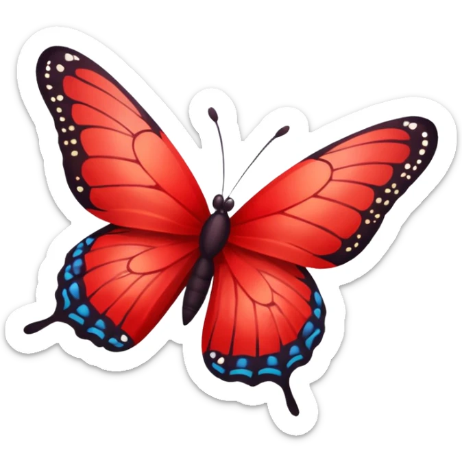 The text « Ingénieuses » with a red butterfly beside it so it looks like a word with an emoji  sticker