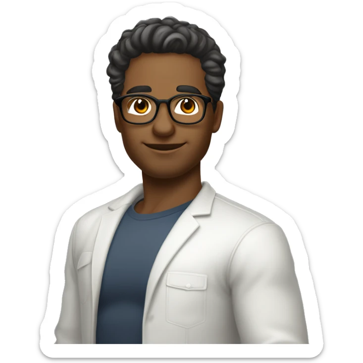 Haz una pareja con:una chica de piel morena,cabello oscuro Y SIN GAFAS,luego crea a su novio color de piel blanco con un color de cabello rubio y que este chico tenga gafas sticker