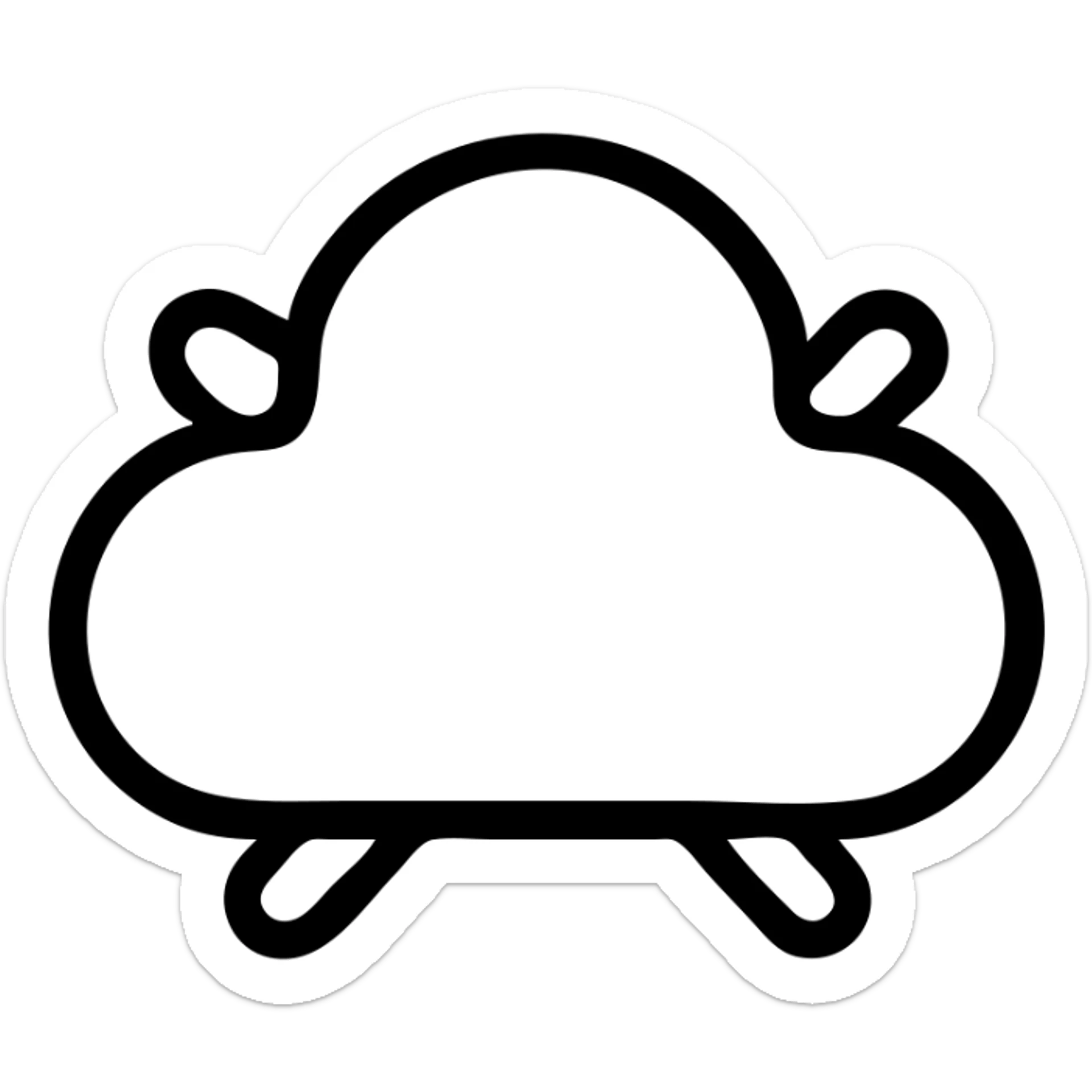 облако 4 выступами sticker