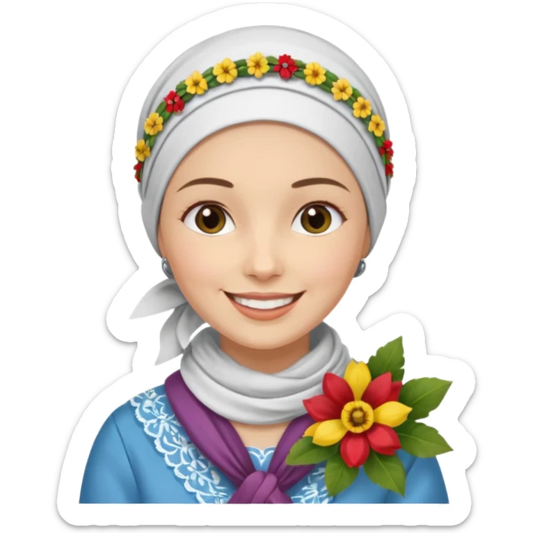 generate an apple style emoji with a woman granny counting money specifically romaanian lei sticker