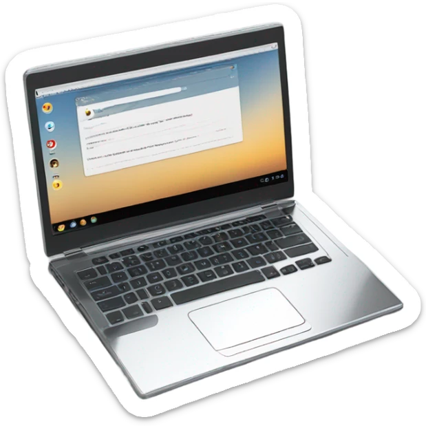 chrome notebook sticker