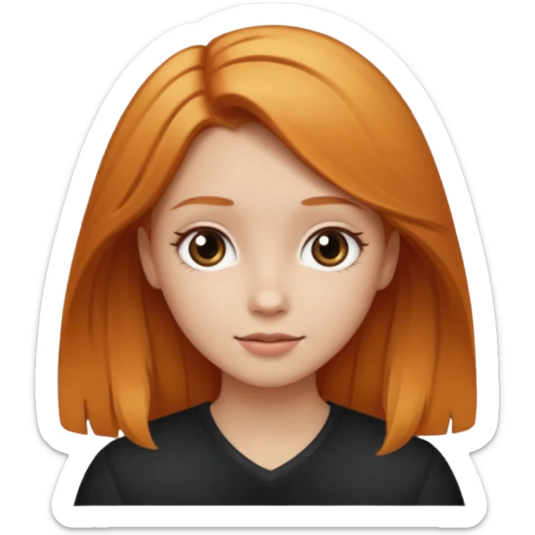 Make one girl with blonde hair and a second girl with ginger hair and one with brown hair  sticker