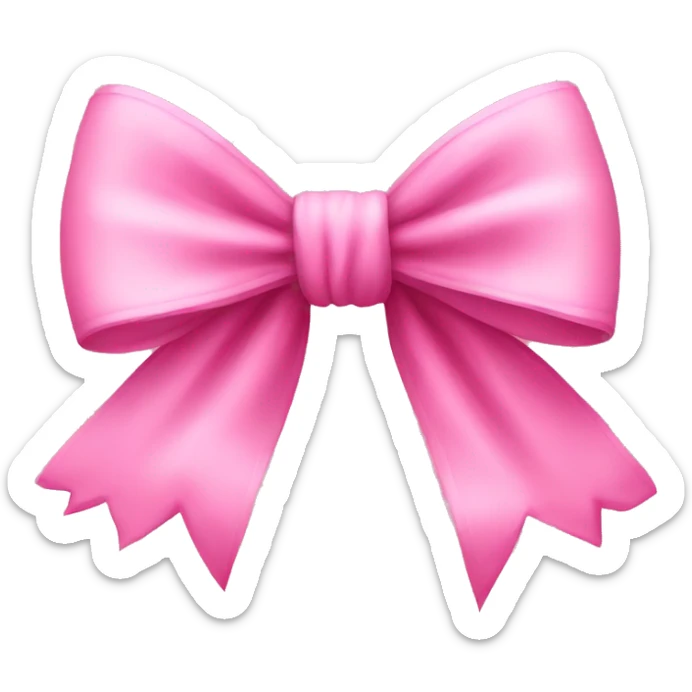 Pink bow sticker