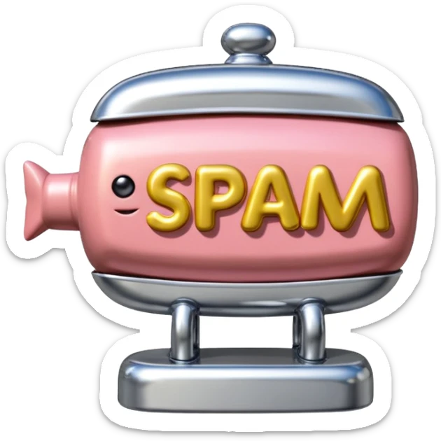 paris art city SPAM meat jeff koons style sculpture arty landscape  sticker