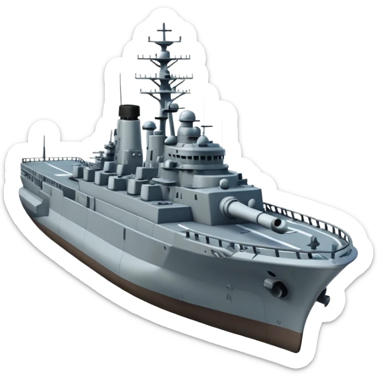 stwórz ikone Pancernika  jak z gry world of warships sticker
