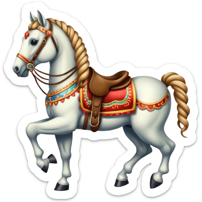 Vintage circus horse sticker