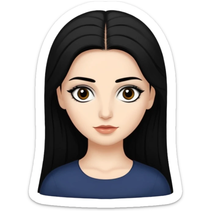 Alysanne Blackwood from Game of Thrones. She is known as black aly and is the Wife of Cregan Stark. I have her looking like Hande Erçel. sticker