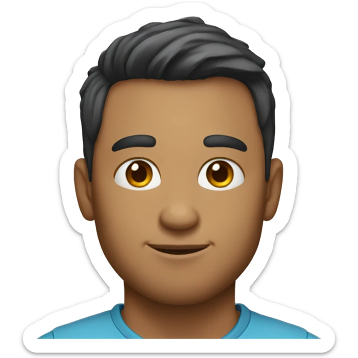 male 30 years old with no facial hair and fade from new zealand sticker